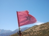 Marokko Fahne im Atlas Gebirge